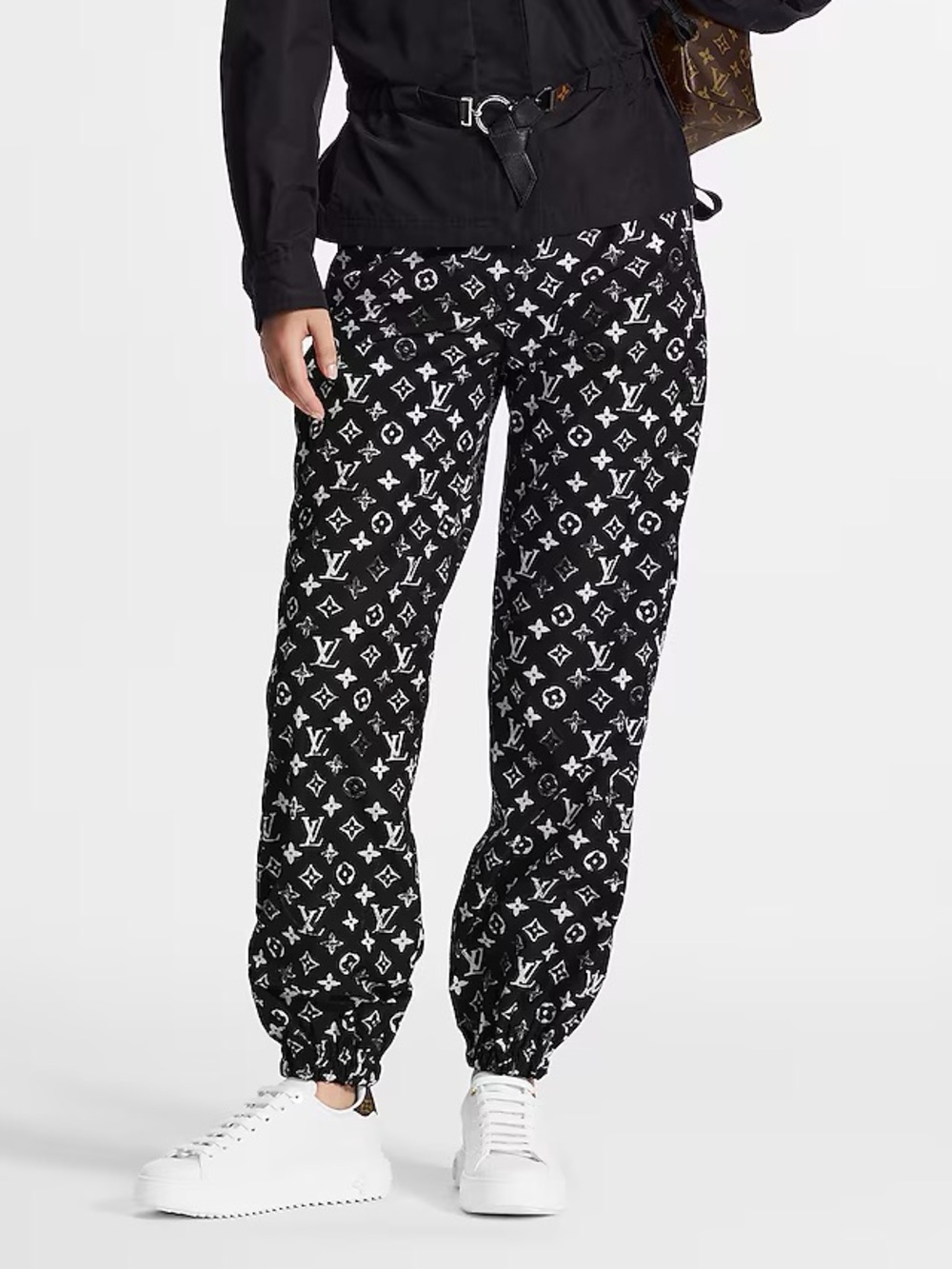 Louis Vuitton Stencil-effect Monogram Jogging Pants